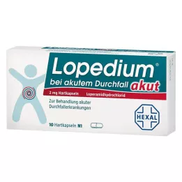 LOPEDIUM acute za akutne dijareje tvrde kapsule, 10 kom