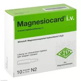 MAGNESIOCARD i.v. Otopina za injekcije, 10X10 ml