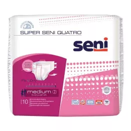 SUPER SENI Hlače za inkontinenciju Quatro veličine 2 M, 10 komada