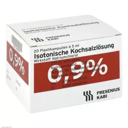 ISOTONISCHE Fiziološka otopina 0,9% plastične ampule, 20X5 ml