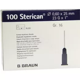 STERICAN Cannulas luer-lok 0,60x25 mm gr