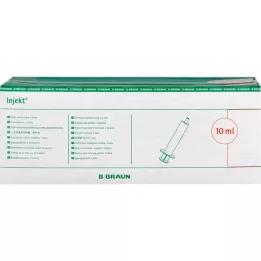 INJEKT Solo štrcaljka 10 ml Luer ekscentrična PVC-fr., 100X10 ml