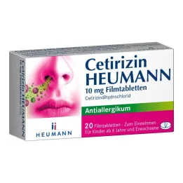 CETIRIZIN Heumann 10 mg filmom obložene tablete, 20 kom