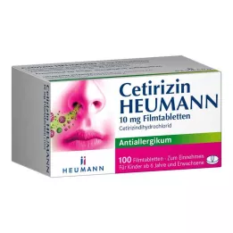 CETIRIZIN Heumann 10 mg filmom obložene tablete, 100 kom