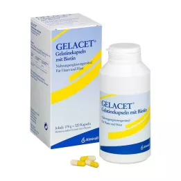 GELACET Želatinske kapsule s biotinom, 320 kom