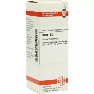 STICTA D 2 razrjeđenje, 20 ml STICTA D 2 razrjeđenje, 20 ml