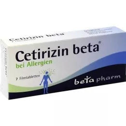 CETIRIZIN BETA -ove tablete obložene, 7 sati