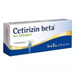 CETIRIZIN beta filmom obložene tablete, 7 kom