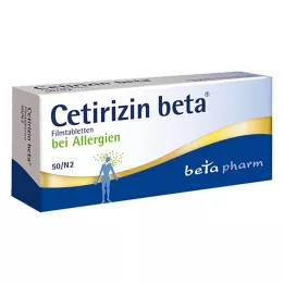 CETIRIZIN beta filmom obložene tablete, 50 kom