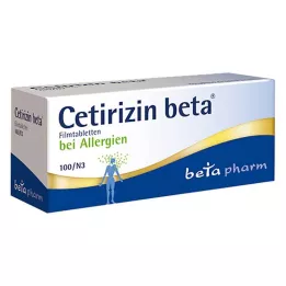 CETIRIZIN beta filmom obložene tablete, 100 kom