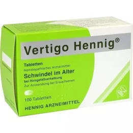 VERTIGO HENNIG Tablete, 100 ST