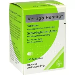 VERTIGO HENNIG Tablete, 180 ST