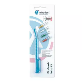 MIRADENT Interd.Pic-Brush Intro Kit 1H+4B.blue, 1 kom