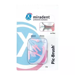 MIRADENT Interd.Pic-Brush zamjenski kist xx-fine pink, 6 kom