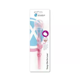 MIRADENT Čistač jezika Tong-Clin de L.pink trans., 1 kom