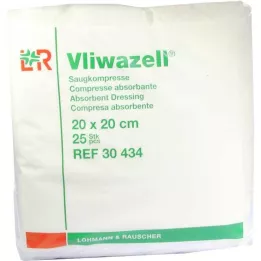 VLIWAZELL Upijajuće komprese nesterilne 20x20 cm, 25 kom