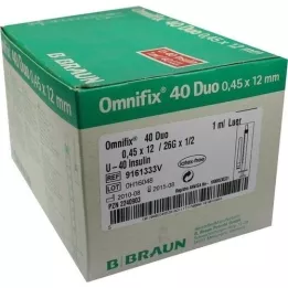 OMNIFIX duo 40 inzulinspr.1 ml, 100x1 ml