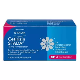 CETIRIZIN STADA 10 mg filmom obložene tablete, 20 kom