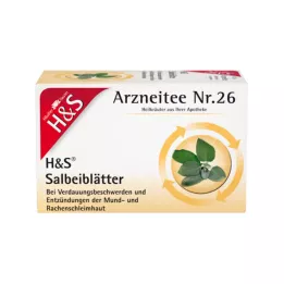 H&S Filter vrećice za čaj od listova kadulje, 20X1,6 g