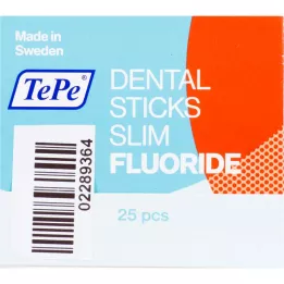 TEPE Čačkalice tanke s fluorom, 25 kom