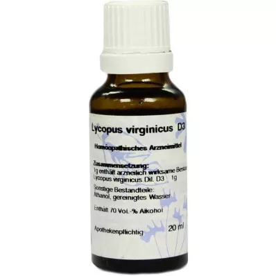 LYCOPUS VIRGINICUS D 3 razrjeđenje, 20 ml