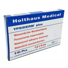 YPSIDERM plus obloga za rane 5x7,2 cm, 5 kom