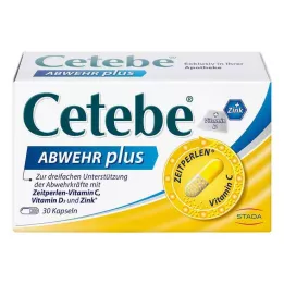 CETEBE ABWEHR plus vitamin C+vitamin D3+cink kapsule, 30 kom