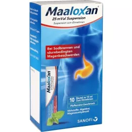 MAALOXAN 25 mval suspenzija, 10x10 ml