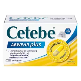 CETEBE ABWEHR plus vitamin C+vitamin D3+cink kapsule, 60 kom