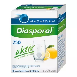 MAGNESIUM DIASPORAL 250 aktivnih šumećih tableta, 20 kom