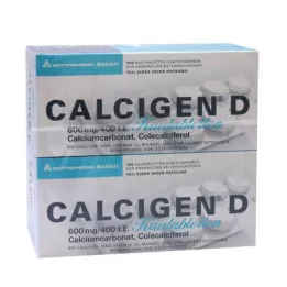 CALCIGEN D 600 mg/400 I.E. tablete za žvakanje, 200 kom