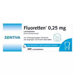 FLUORETTEN 0,25 mg tablete, 300 kom