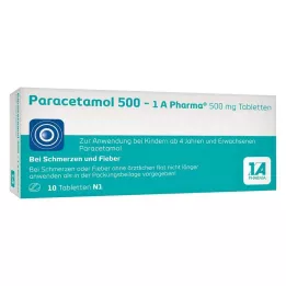 PARACETAMOL 500-1A Pharma Tablete, 10 kom