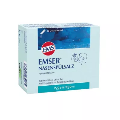 EMSER Fiziološka bočica soli za ispiranje nosa, 20 kom