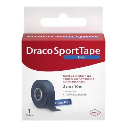 Draco trakasti zavoj 10mx2cm plavi, 1 kom