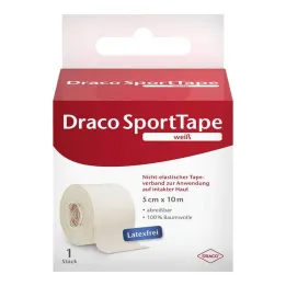 Dracotape zavoj 10mx5cm bijeli, 1 kom