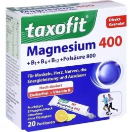 TAXOFIT Magnezij 400+B1+B12+folna kiselina 800 Gran