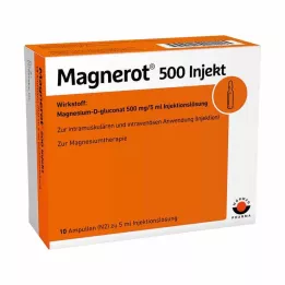 MAGNEROT 500 injekcijskih ampula, 10X5 ml