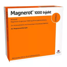 MAGNEROT 1000 ubrizgavanja ampula, 10x10 ml