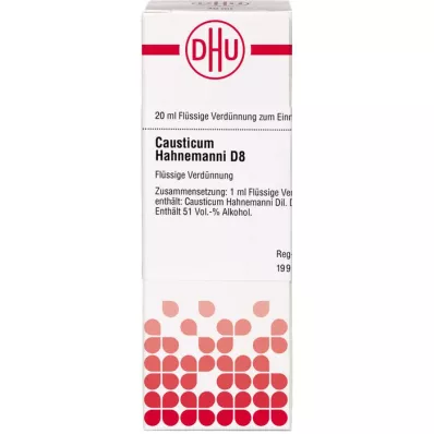 CAUSTICUM HAHNEMANNI D 8 razrjeđenje, 20 ml CAUSTICUM HAHNEMANNI D 8 razrjeđenje, 20 ml