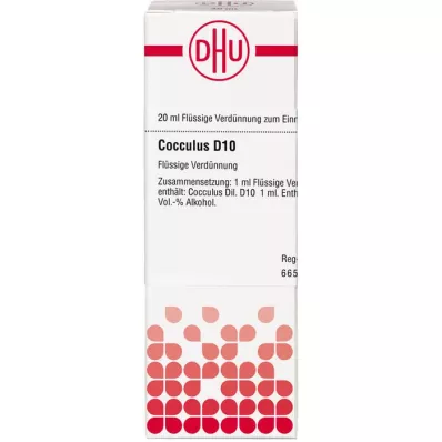 COCCULUS D10 razrjeđenje, 20 ml COCCULUS D10 razrjeđenje, 20 ml