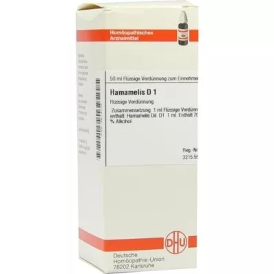HAMAMELIS D 1 razrjeđenje, 50 ml HAMAMELIS D 1 razrjeđenje, 50 ml