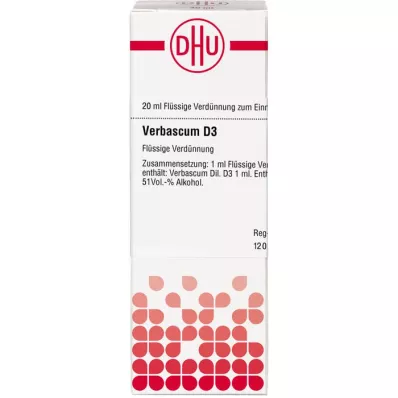 VERBASCUM D 3 razrjeđenje, 20 ml VERBASCUM D 3 razrjeđenje, 20 ml