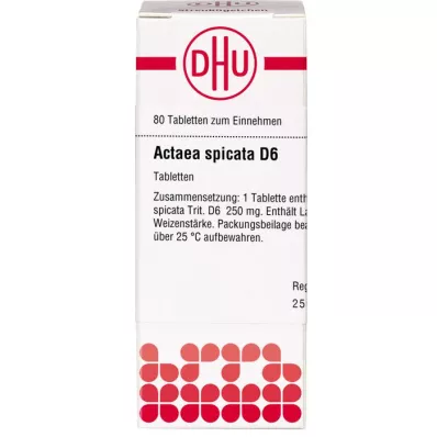 ACTAEA SPICATA D 6 tableta, 80 kom ACTAEA SPICATA D 6 tableta, 80 kom