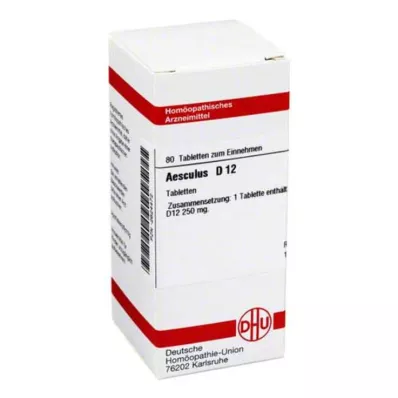 AESCULUS D 12 tableta, 80 kom