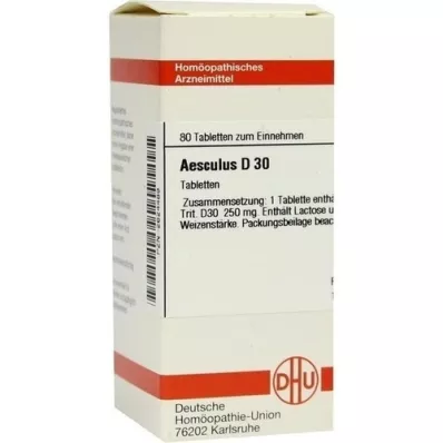AESCULUS D 30 tableta, 80 kom