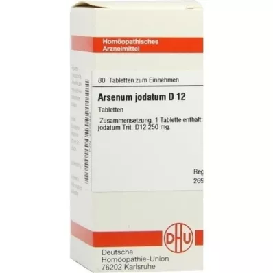 ARSENUM JODATUM D 12 tablete, 80 ST ARSENUM JODATUM D 12 tablete, 80 ST