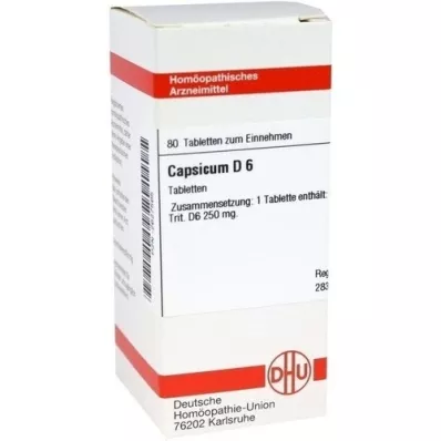 CAPSICUM D 6 tableta, 80 kom