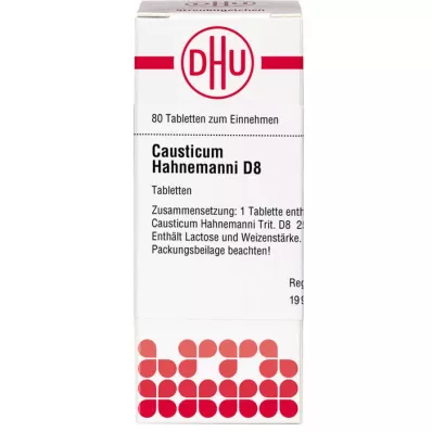 CAUSTICUM HAHNEMANNI D 8 tableta, 80 kom