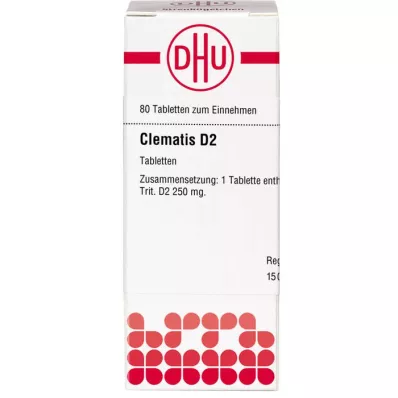 CLEMATIS D 2 tablete, 80 ST